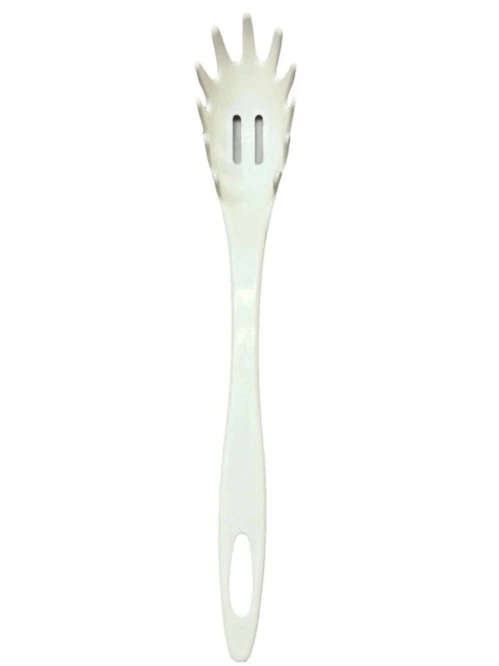 Vintage 1993 Popeil Pasta Products White Spaghetti Server Spoon Fork Tool Korea